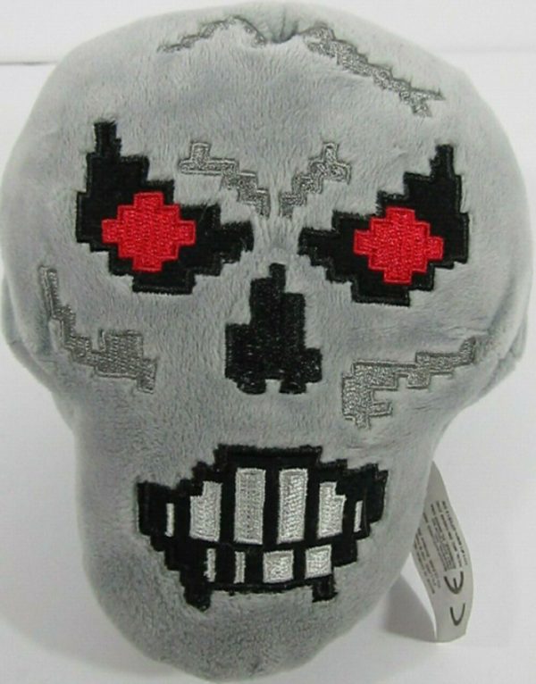 Minecraft Red Eyed Skull Plush