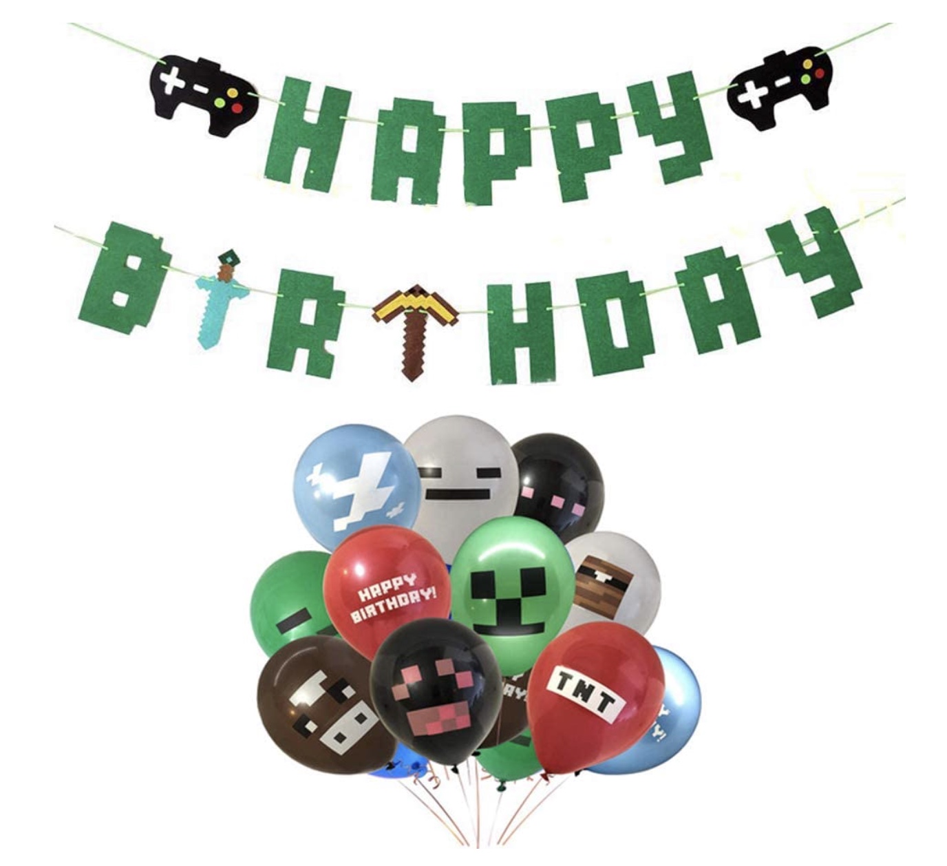 Minecraft kalaspåse (ballonger & tillbehör)