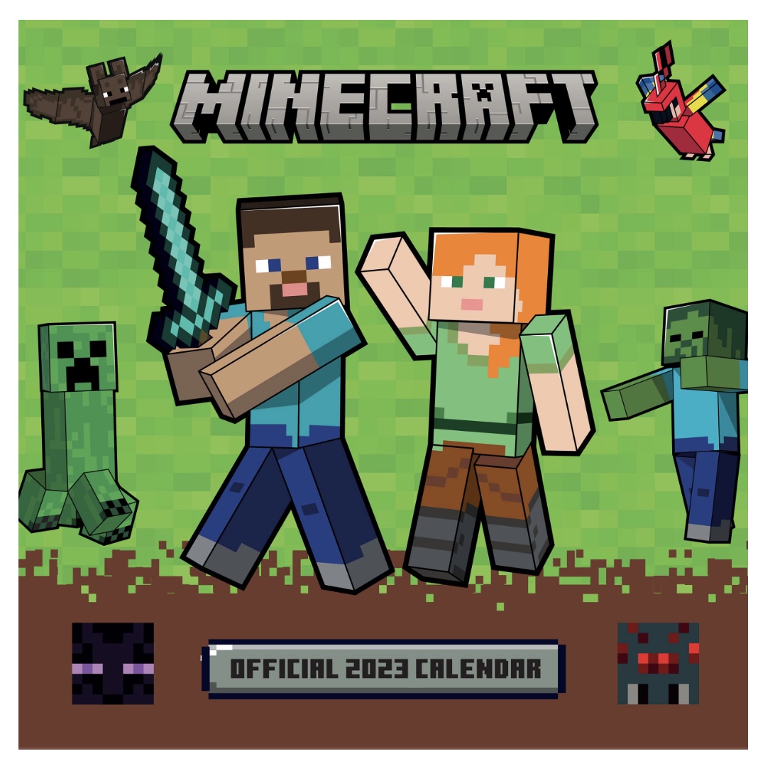 Minecraft väggkalender 2023
