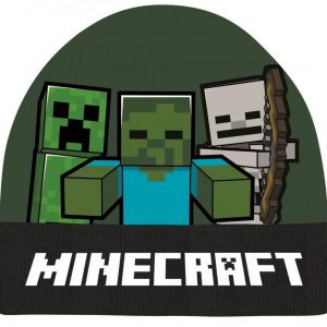 Minecraft Mössa Svart/Grön Creeper Zombie Skeleton 54cm
