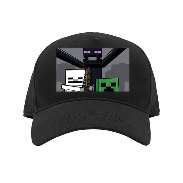 Barn-Keps | Justerbar Keps för Barn Svart Barn Minecraft Minecraft Svart Barn