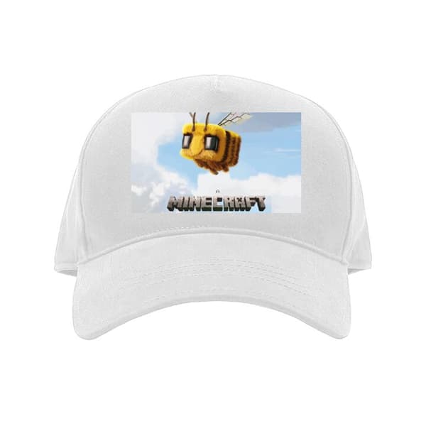 Barn-Keps | Justerbar Keps för Barn Vit Barn A Minecraft Movie A Minecraft Movie Vit Barn