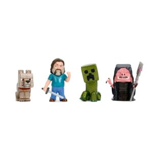 Jada Toys A Minecraft Movie 4-Pack Figurer, 6cm