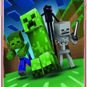 Kompatibelt Mobilskal till Apple iPhone 11 Minecraft Creeper mobilskal i klassisk grön pixelstil