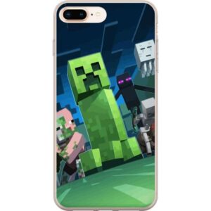 Kompatibelt Mobilskal till Apple iPhone 7 Plus MineCraft