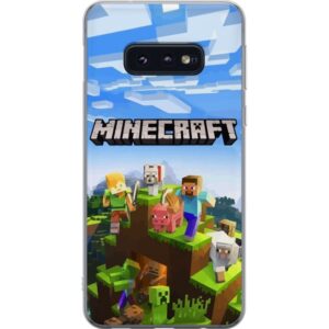 Kompatibelt Mobilskal till Samsung Galaxy S10e Minecraft pixelvärld Creeper gaming design