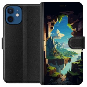 Kompatibelt Plånboksfodral till Apple iPhone 12 Minecraft