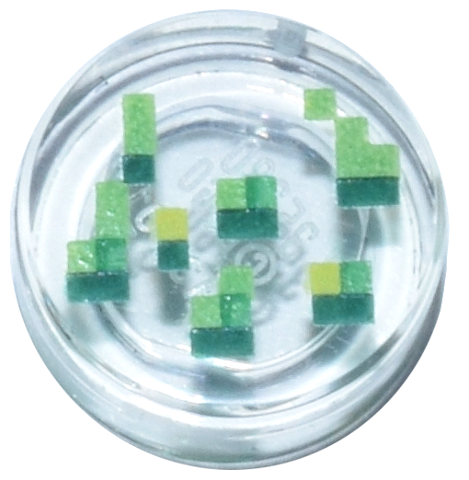 LEGO Flat Tile 1x1 Round Minecraft Wheat Seeds Transparent R0203-6533378