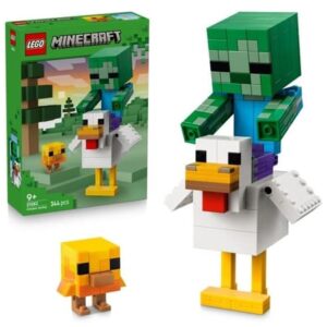 LEGO Minecraft 21582 byggset Chicken Jockey, 344 st., 9+