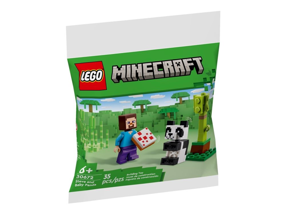 LEGO Minecraft 30672 - Kikis kokosattack och Steve och babypanda