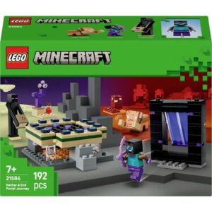 LEGO® MINECRAFT 21584 Resa genom Nether och ändportal (21584), Leksaker för spelare