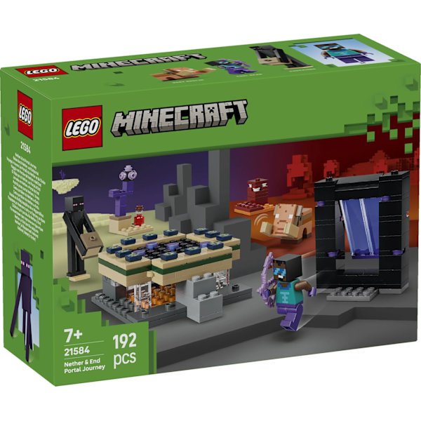 LEGO® Minecraft Resa med Nether- och End-portal 21584