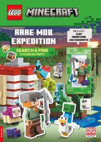 LEGO® Minecraft™: Rare Mob Expedition - Search & Find Sticker Activity Book (with Alex minifigure, endermite, pickaxe and map)