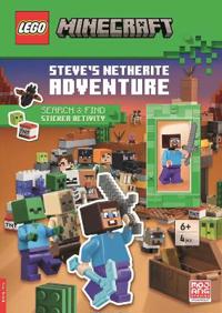 LEGO® Minecraft™: Steve's Netherite Adventure Search & Find Sticker Activity (with Steve minifigure and sword)