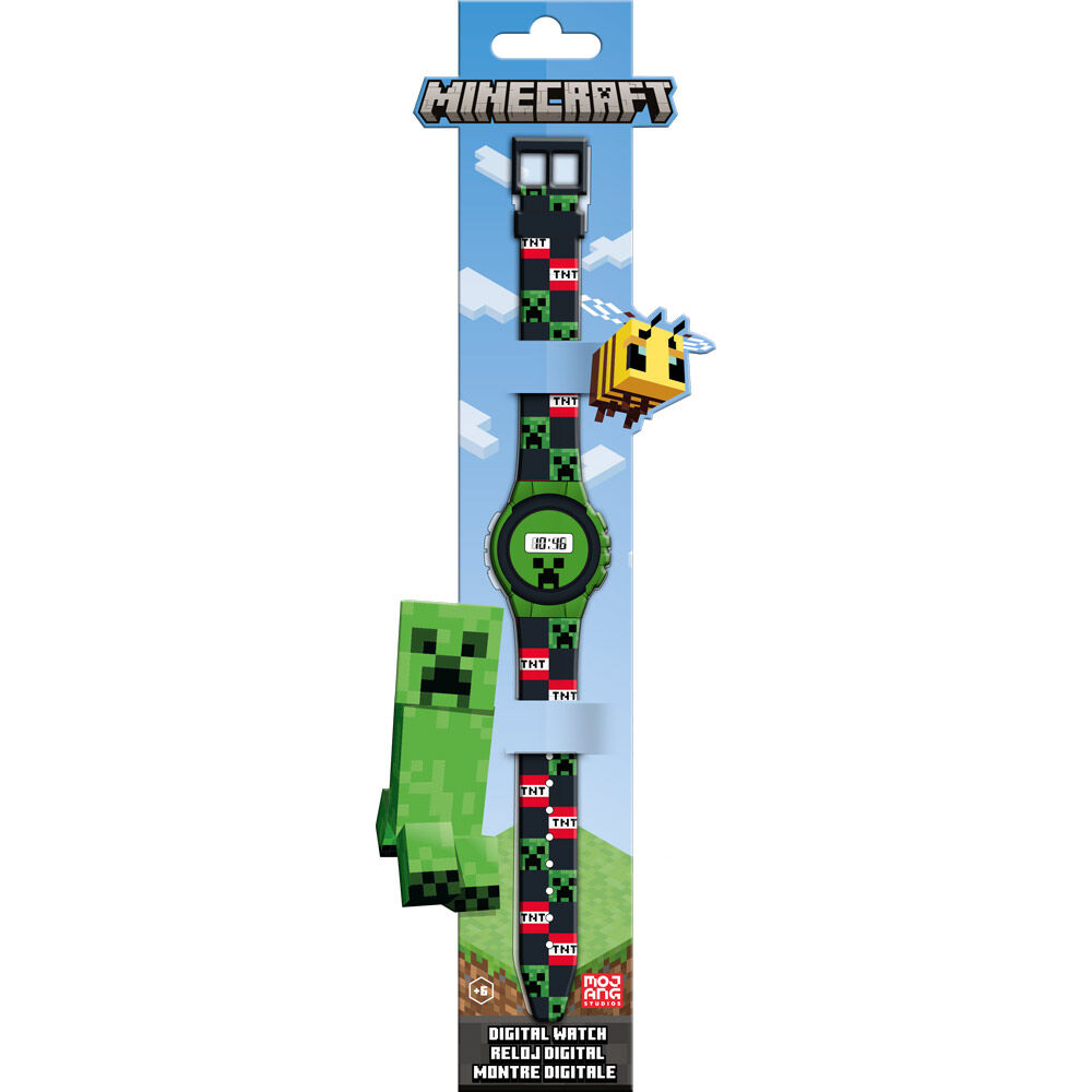 Leksaker Minecraft 4223 Watch Klocka Digital Grön/Svart 22cm