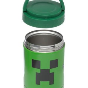 Licensierad Minecraft Creeper Isolerad Snack Pot / Termos 500 ml