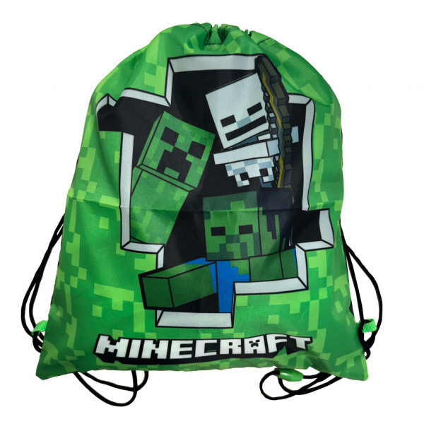 MINECRAFT 43429 Gymnastikpåse Gympapåse Gymbag 36x32cm