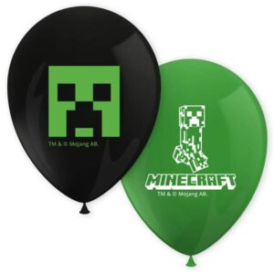 MINECRAFT Ballonger Balloons 2226 Creeper 8-Pack 30cm