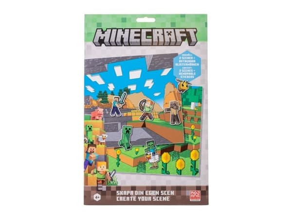 MINECRAFT, Klistermärken Set Skapa din scen,envel.