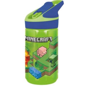MINECRAFT TRITAN PREMIUM FLASKA 480 MLVattenflaska tillverkad av Tritan och dekorerad med mönster baserade på de mest populära film-, TV- och seri...