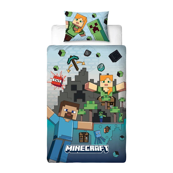 Minecraft Bäddset 150x210cm 22291