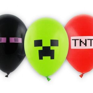 Minecraft Ballonger - Creeper, Enderman, TNT - 6 st