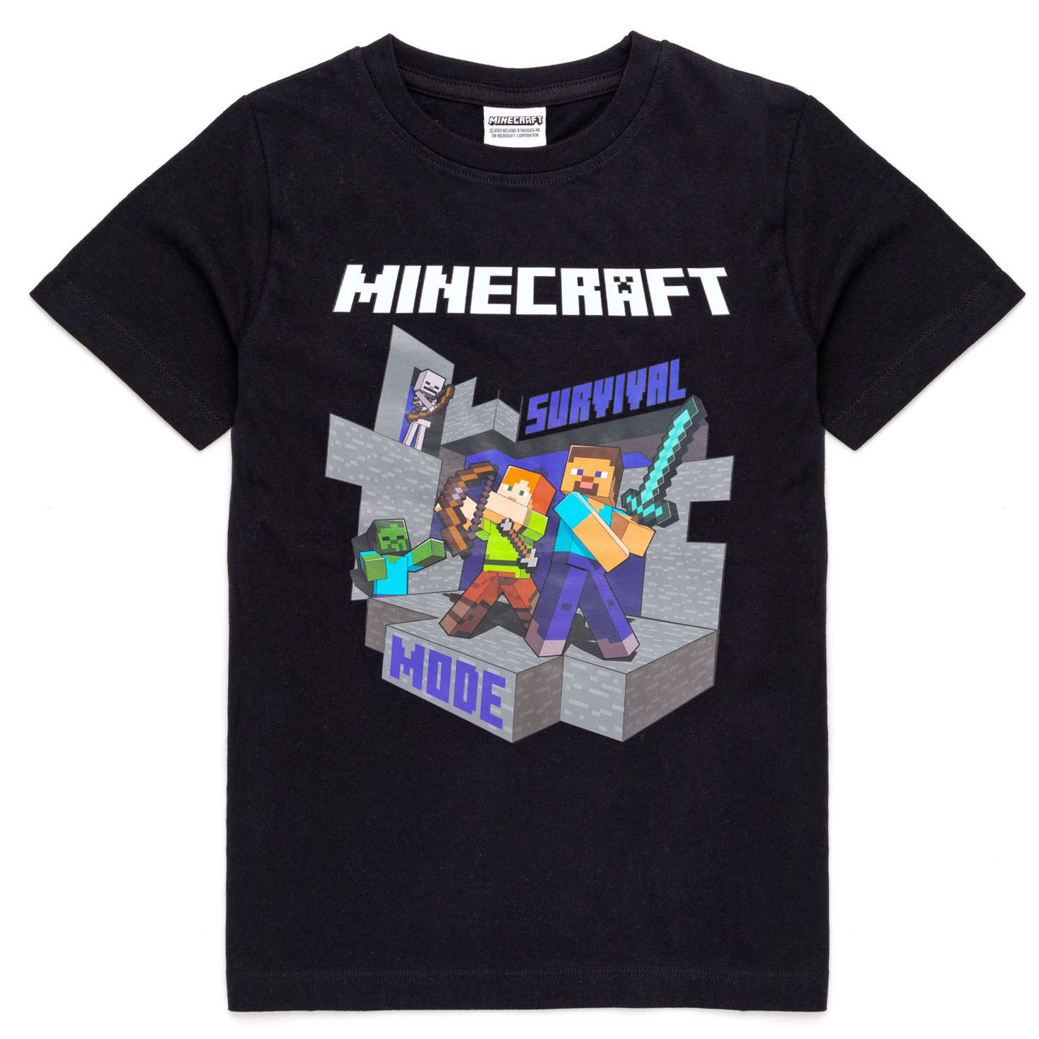 Minecraft Barn/Barn Överlevnadsläge T-shirt