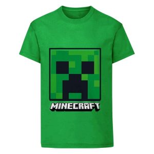 Minecraft Barn/Kids Creeper Face T-Shirt