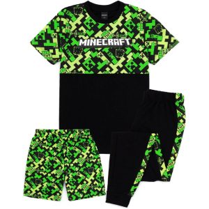 Minecraft Barn/Kids Creeper Short Pyjama Set