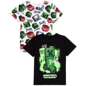 Minecraft Barn/Kids Creeper T-Shirt (2 st.)