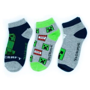 Minecraft Barnstrumpor / Strumpor för Barn - 3-Pack - 31/34
