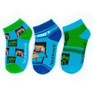 Minecraft Barnstrumpor / Strumpor för Barn - 3-Pack - 35/38