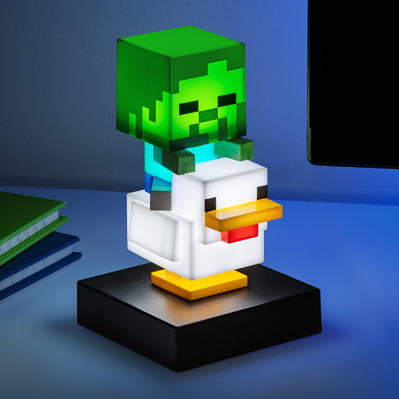 Minecraft - Chicken Jockey - Icon Lamp 4,3Inch