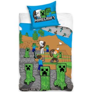 Minecraft Creeper Enderman sängkläder i 100 % bomull