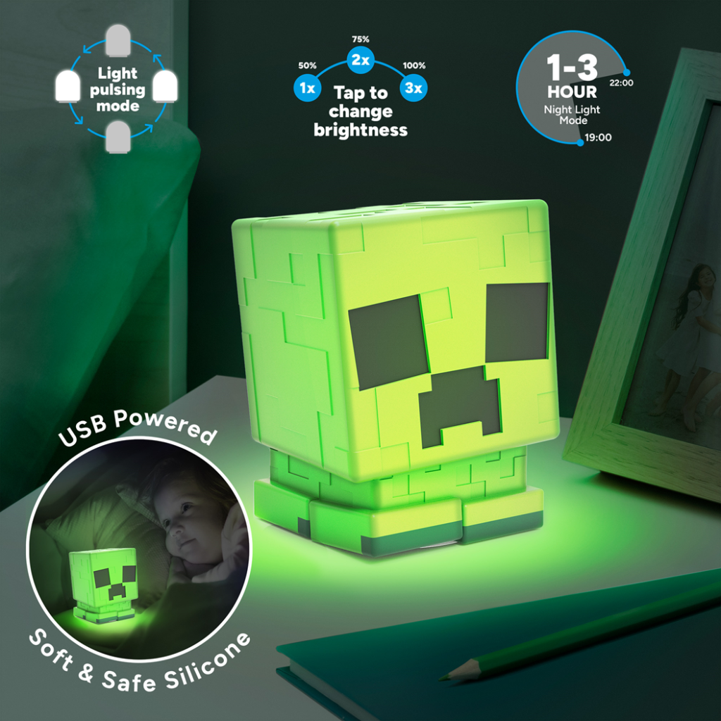 Minecraft - Creeper - Silicone Light Rechargeable 15Cm