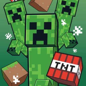 Minecraft Fast Dry Badhandduk 70x140 cm - Snabbtorkande Strandhandduk