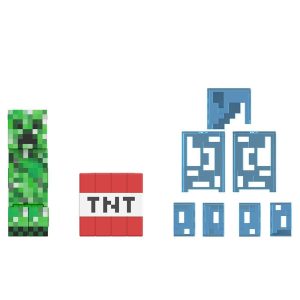 Minecraft Figur Diamond Level Creeper Flerfärgad