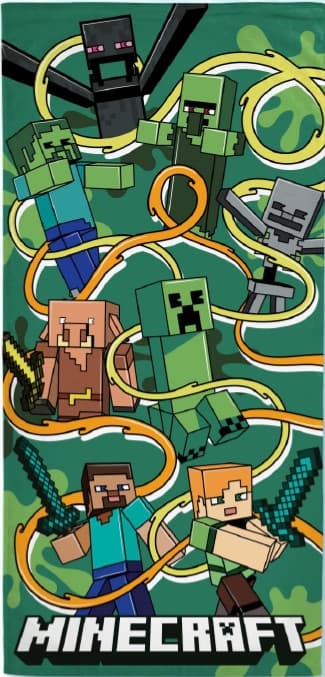Minecraft Funtage Graphic Bath Towel, Beach Towel 70x140 cm