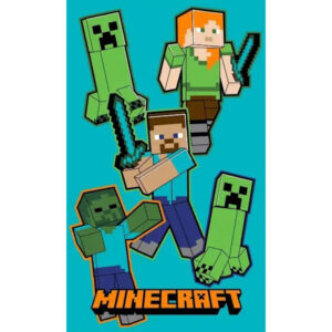 Minecraft Handduk 30x50cm Gästhandduk 100% Bomull