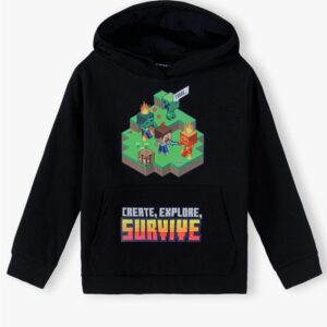 Minecraft Hoodie för Barn - Huvtröja - 8 år