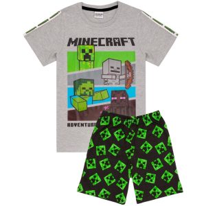 Minecraft Kort pyjamaset för pojkar