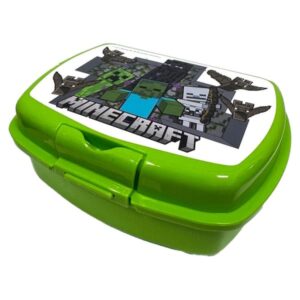 Minecraft Lunch Box 18 cm - BPA-free Green Design