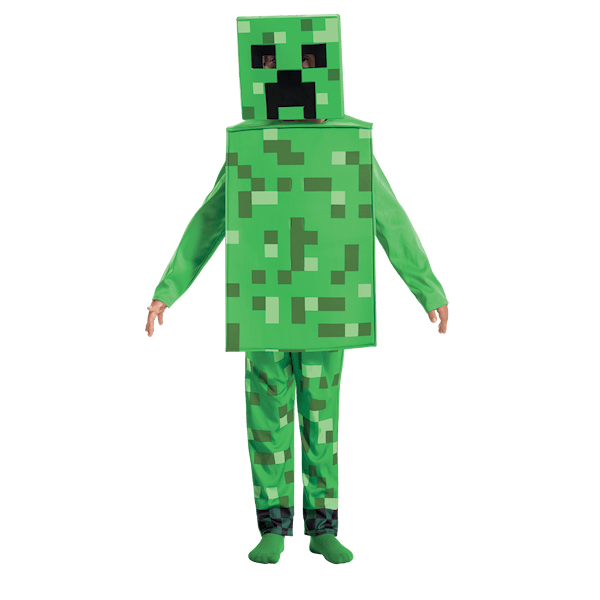 Minecraft Maskeraddräkt Fancy Creeper S (4-6) Disguise