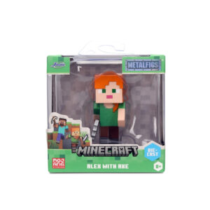 Minecraft Metallfigur 1-pack 2,5" W4 Alex with Axe - Minecraft - Leksaksaffären