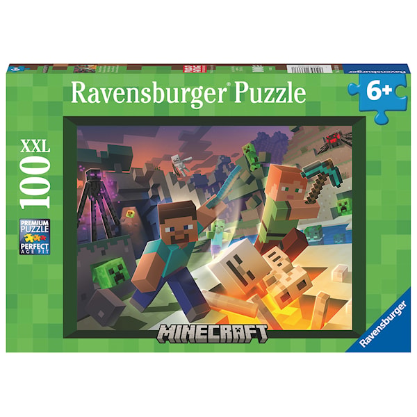Minecraft Monster Pussel 100 bitar Ravensburger