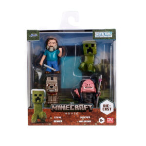 Minecraft Movie Metallfigurer 4-Pack 2.5" - Minecraft - Leksaksaffären