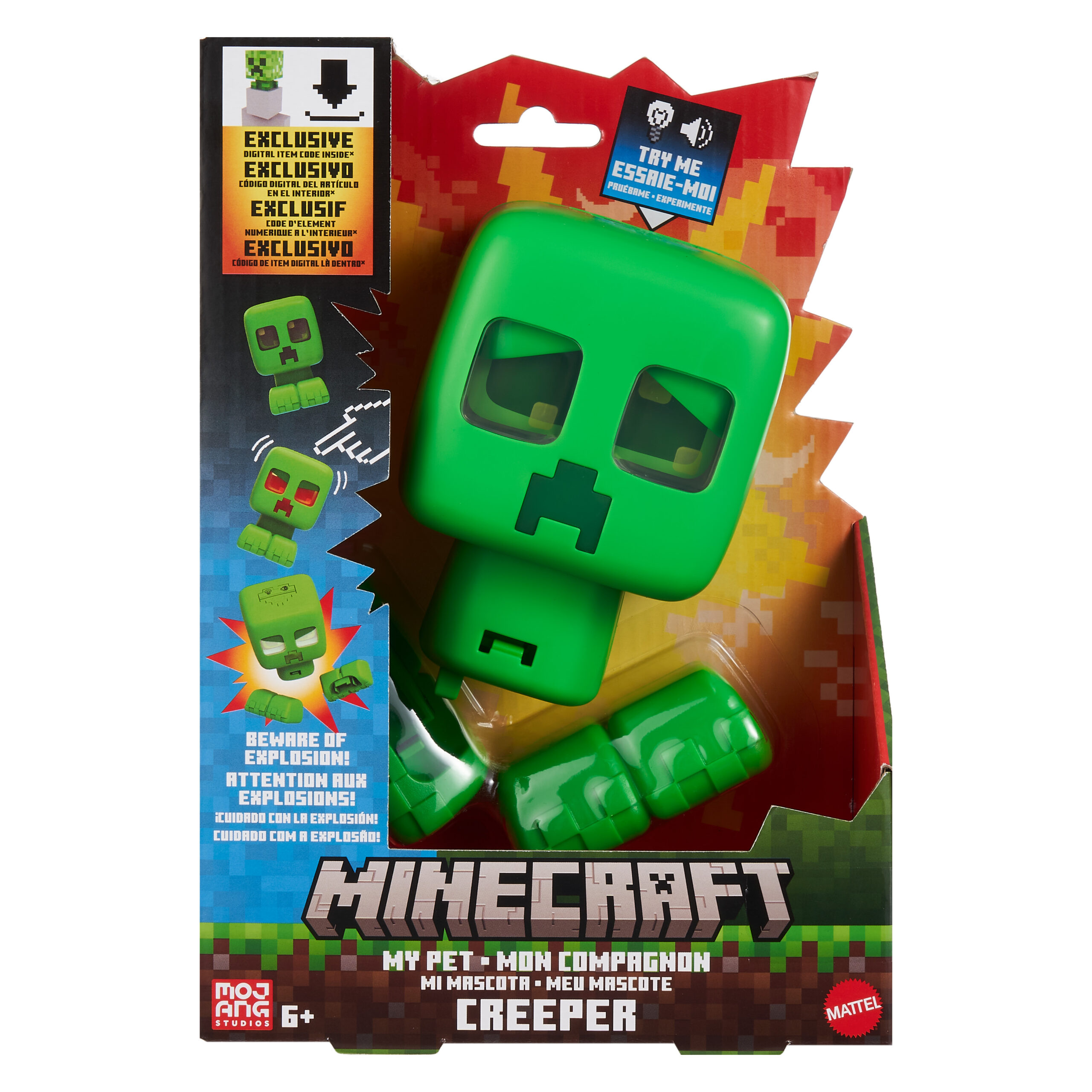 Minecraft Movie My Pet Creeper med Ljud och Ljus