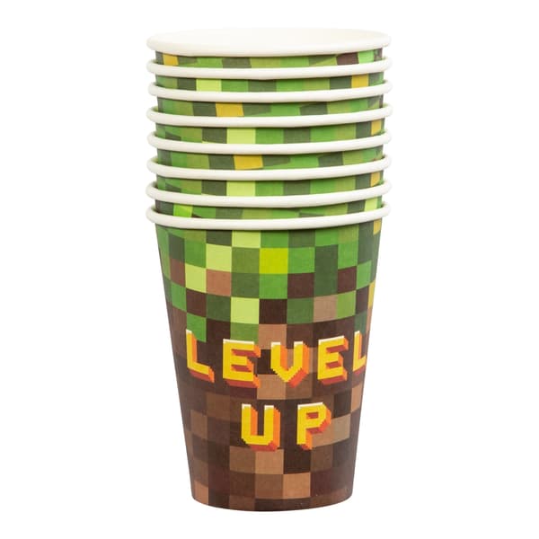 Minecraft Pappermuggar Level up Kalas 8-pack