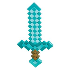 Minecraft Plast Replica Diamond Sword Rollspel 50cm