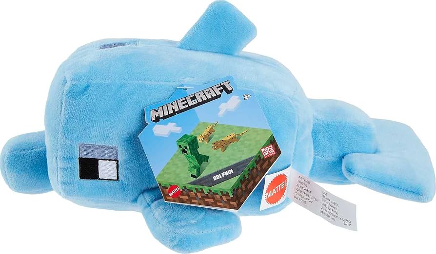 Minecraft: Plush 20Cm - Minecraft 8-Inch Basic Plush Dolphi (HJD25)
